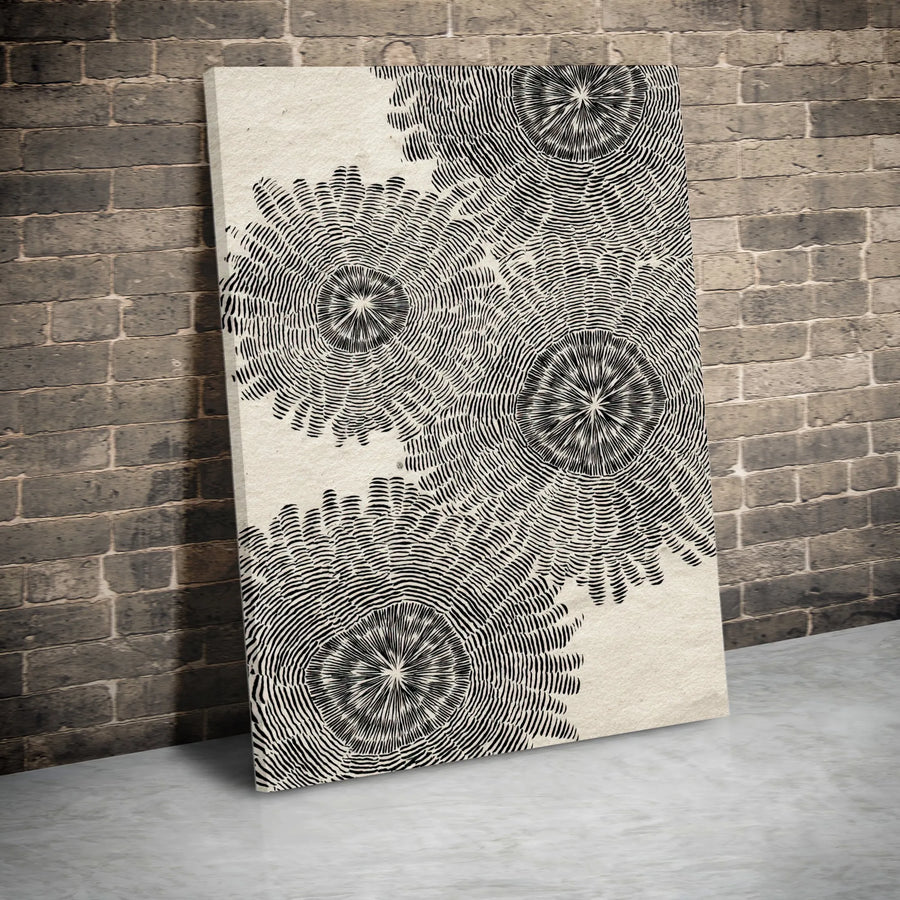 Abstract Geometric Vertical Canvas | Modern Minimalist Line Art | Thick 1.25" Gallery Wrap | Home Office Decor Premium Gift