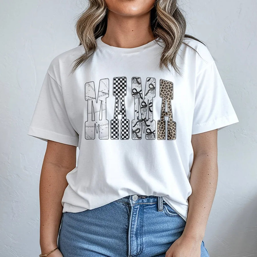 Volleyball Mama T-Shirt | Distressed Leopard Print Volleyball Letter Graphic | Premium 100% Cotton | Gift for Volleyball Moms and Sports Fans