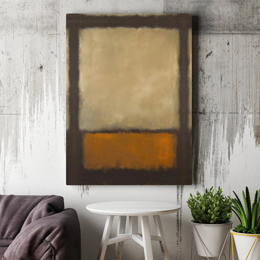 Abstract Canvas Wall Art | Minimalist Neutral Earth Tones | Premium Gallery Wrap Print | Modern Home & Office Decor Gift