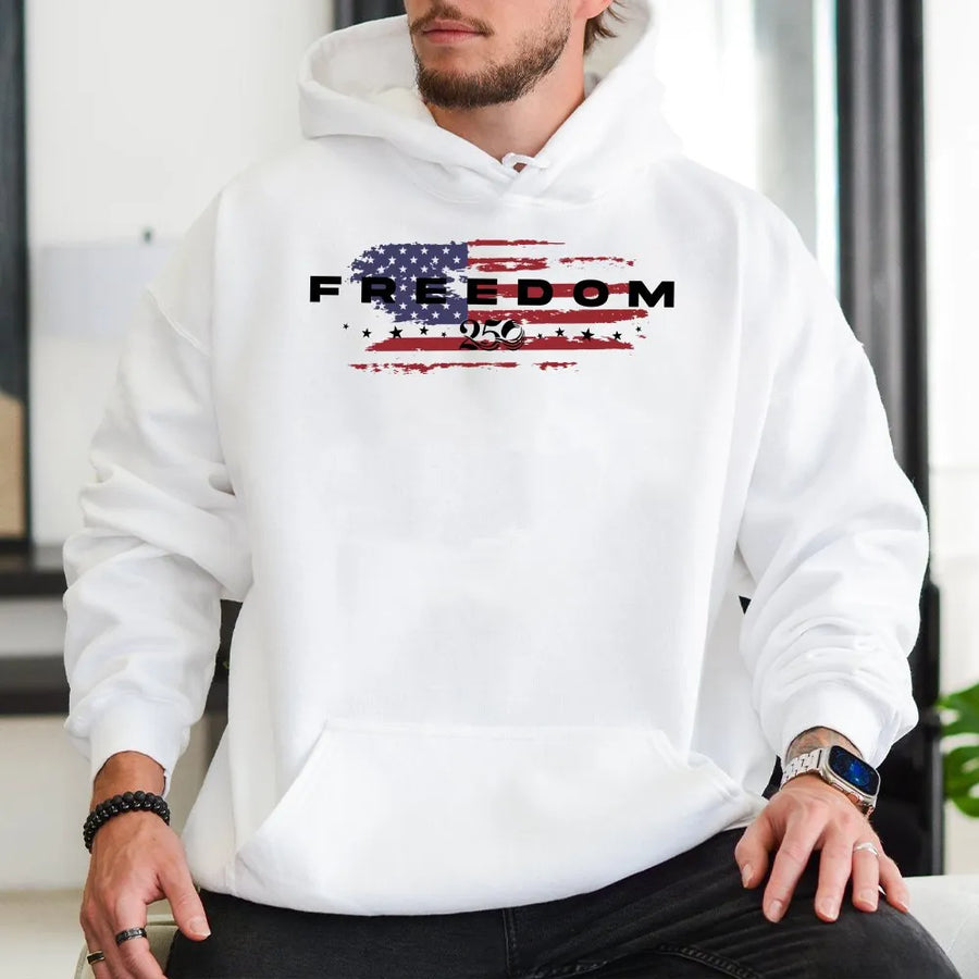 USA 250th Anniversary Shirt | Vintage American Flag Freedom Graphic | Premium Cotton Tee | Patriotic Gift for Men Women