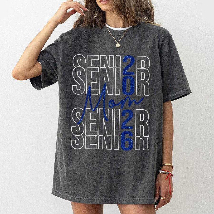 Senior Mom 2026 T-Shirt | Graduation Class Of 2026 Gift | Soft Cotton Graphic Tee | Proud Mom School Spirit Apparel