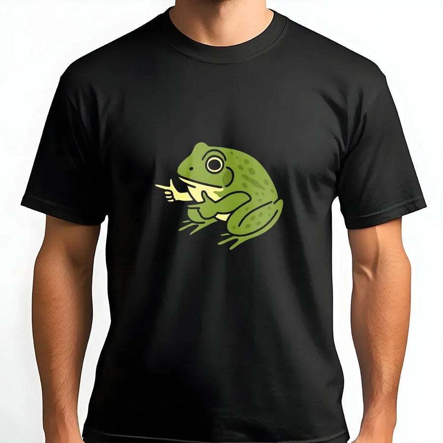 Funny Frog Meme T-Shirt | Sarcastic "Me No Problemo" Quote Graphic | Soft Cotton Unisex Tee | Humorous Gift for Men and Women