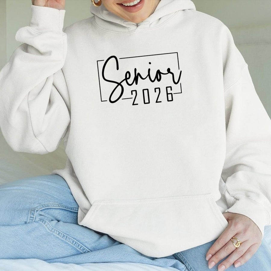 Senior 2026 Hoodie | Minimalist Typography Graduation Sweatshirt | Premium Cotton Blend | Gift for High School or College Graduate