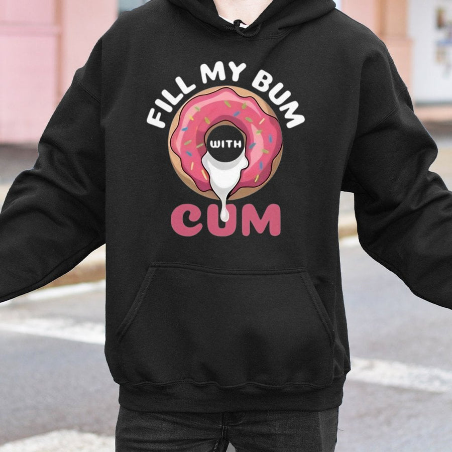 Funny Donut Meme Hoodie | Inappropriate Adult Humor Graphic | Premium Cotton Blend | Sarcastic Gag Gift For Men And Women
