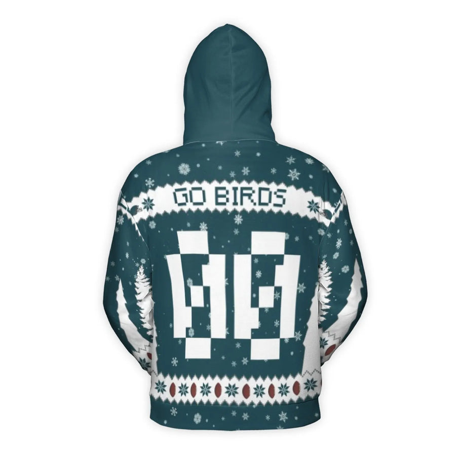 Philadelphia Go Birds Eagles Players Christmas Photo Ugly 3D Hoodie