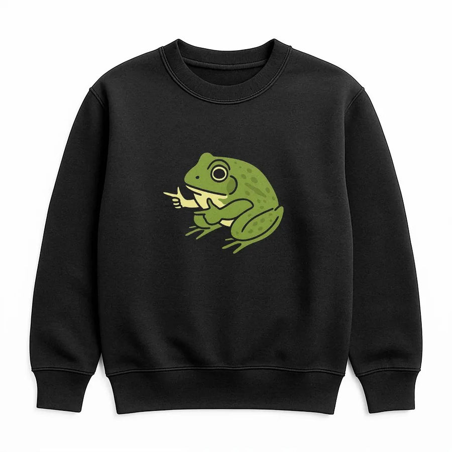 Funny Frog Meme Sweatshirt | Sarcastic "Me No Problemo" Quote Graphic | Soft Cotton Unisex Tee | Humorous Gift for Men and Women