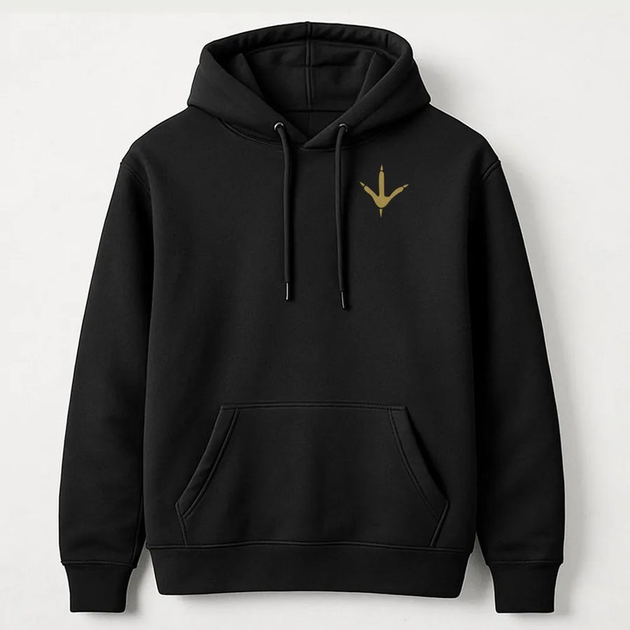 Bird Footprint Hoodie | Minimalist Chicken Foot Graphic | Premium Soft Cotton Blend | Unisex Gift for Farmer or Homesteader