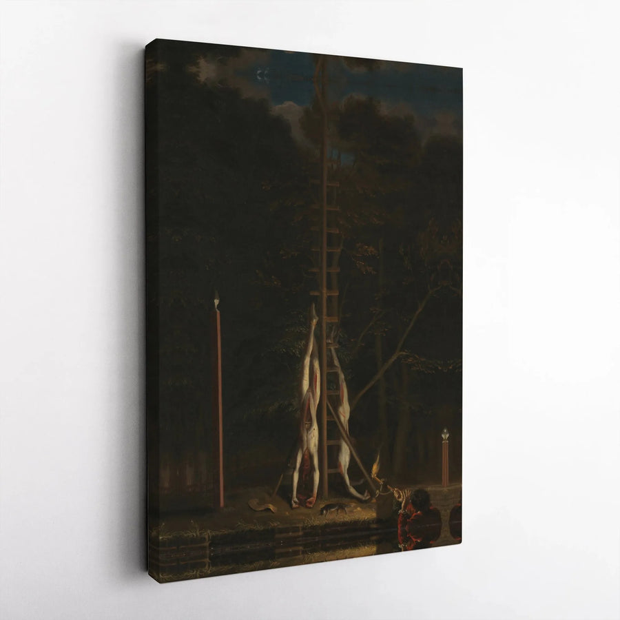 Gothic Horror Wall Art Canvas | Dark Surreal Macabre Painting Print | Premium Gallery-Wrapped Decor | Gift for Dark Academia Aesthetic Lovers