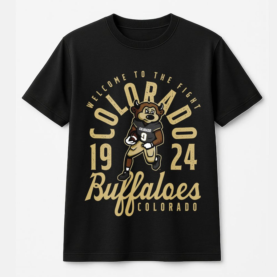 Welcome To The Fight Colorado 1924 Buffaloes With A Football Mascot T-Shirt
