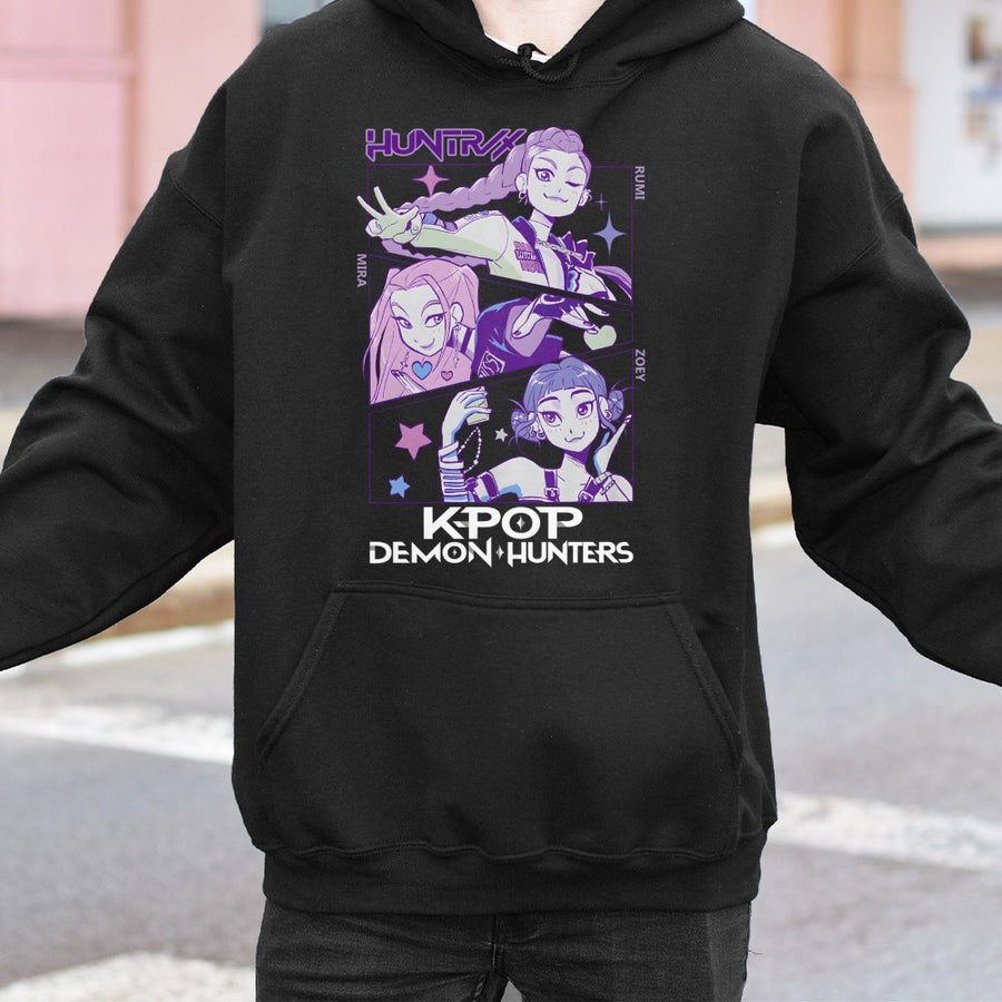 K-Pop Demon Hunters Hoodie | Anime Graphic Streetwear Style | Premium Cotton Blend | Gift for Anime Fan and K-Pop Lover