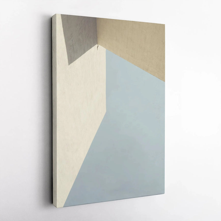Minimalist Geometric Vertical Canvas | Modern Abstract Color Block Print | Premium Gallery Wrapped Wall Art | Living Room & Office Decor Gift