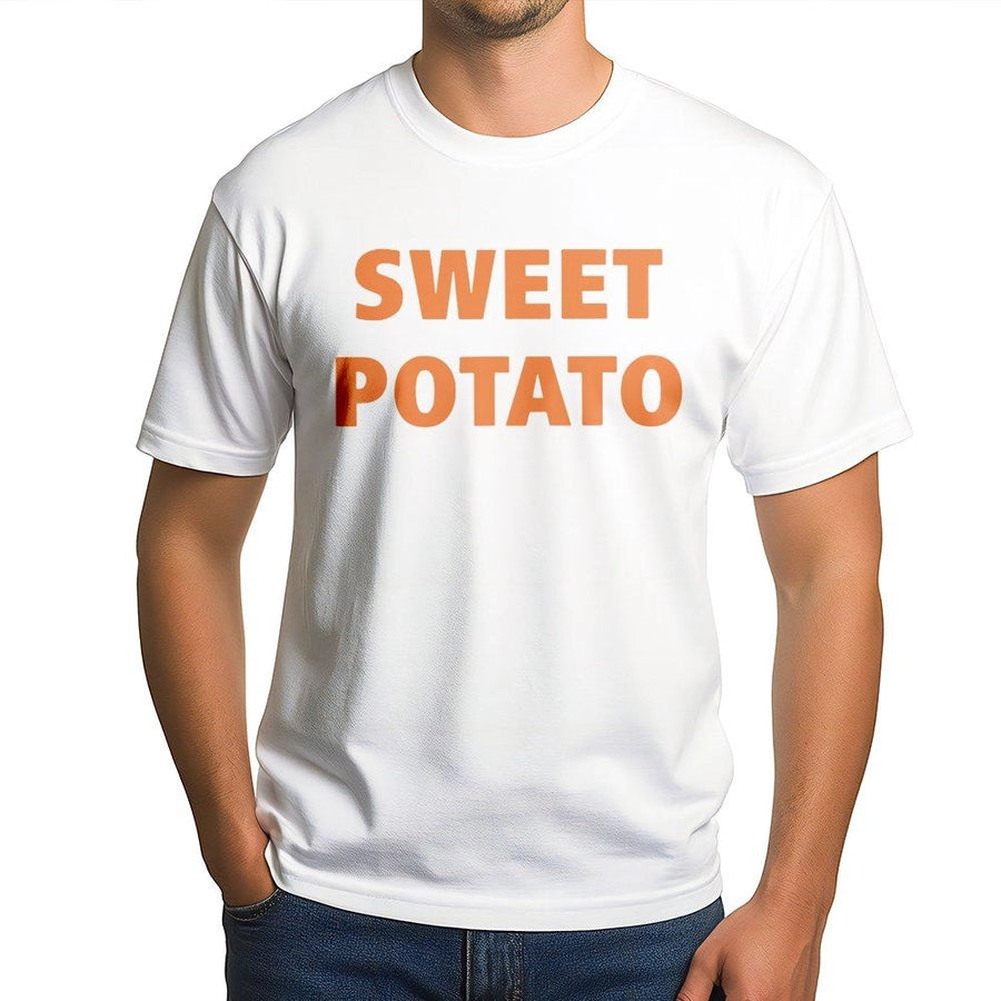 Sweet Potato T-Shirt | Funny Couples Thanksgiving Matching Graphic Tee | Soft Cotton Premium Apparel | Cute Holiday Gift for Couples