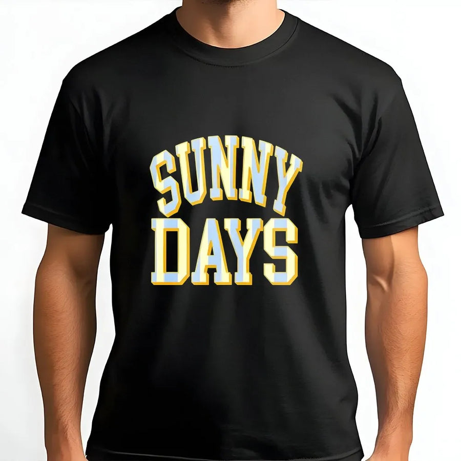 Sunny Days T-Shirt | Retro Varsity Graphic Tee for Women | Premium Comfort Colors Cotton | Trendy Preppy Summer Gift