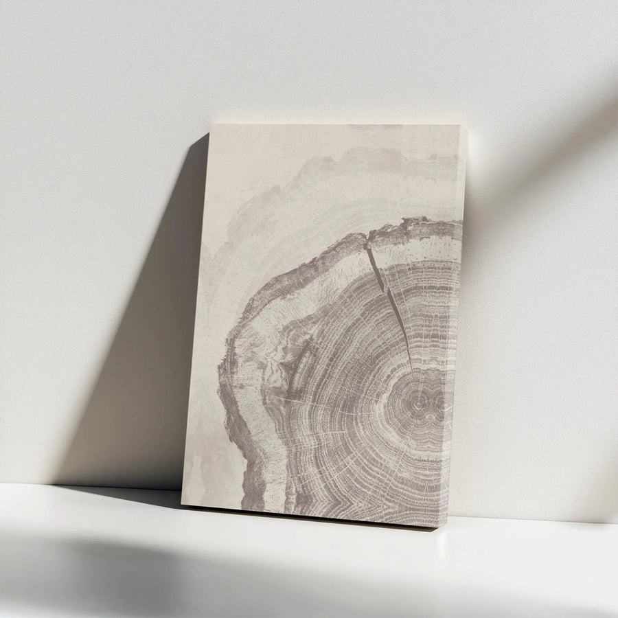 Tree Ring Canvas Print | Abstract Wood Slice Wall Art | Premium Gallery Wrap Canvas | Modern Farmhouse Decor Gift for Nature Lover