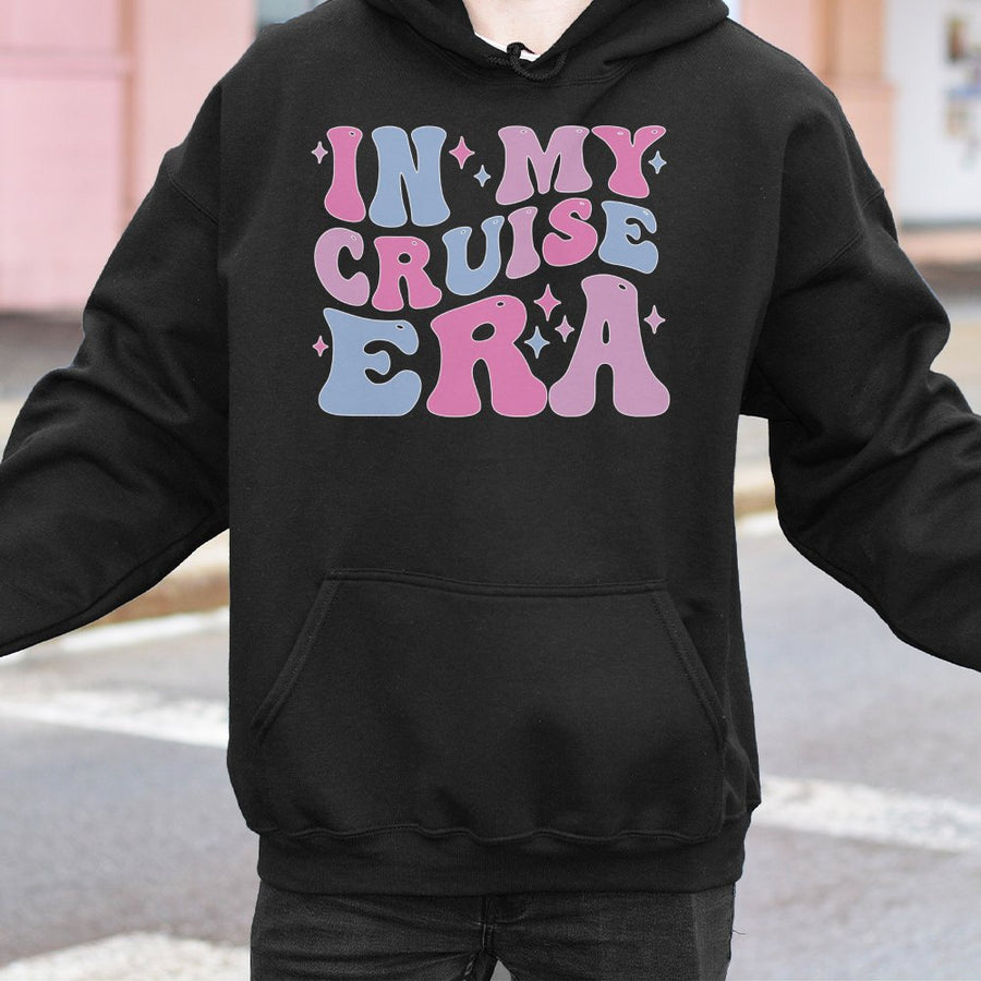 In My Cruise Era Hoodie | Retro Aesthetic Vacation Design | Premium Cotton Blend | Funny Matching Group Trip Gift For Women And Men