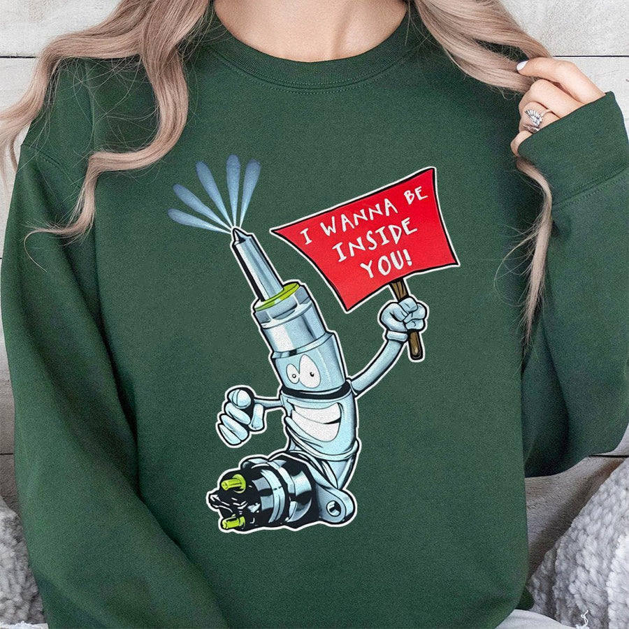 Fuel Injector Sweatshirt | Funny Automotive Humor Design | Soft Cotton-Poly Blend | Mechanic Gift For Car Enthusiasts