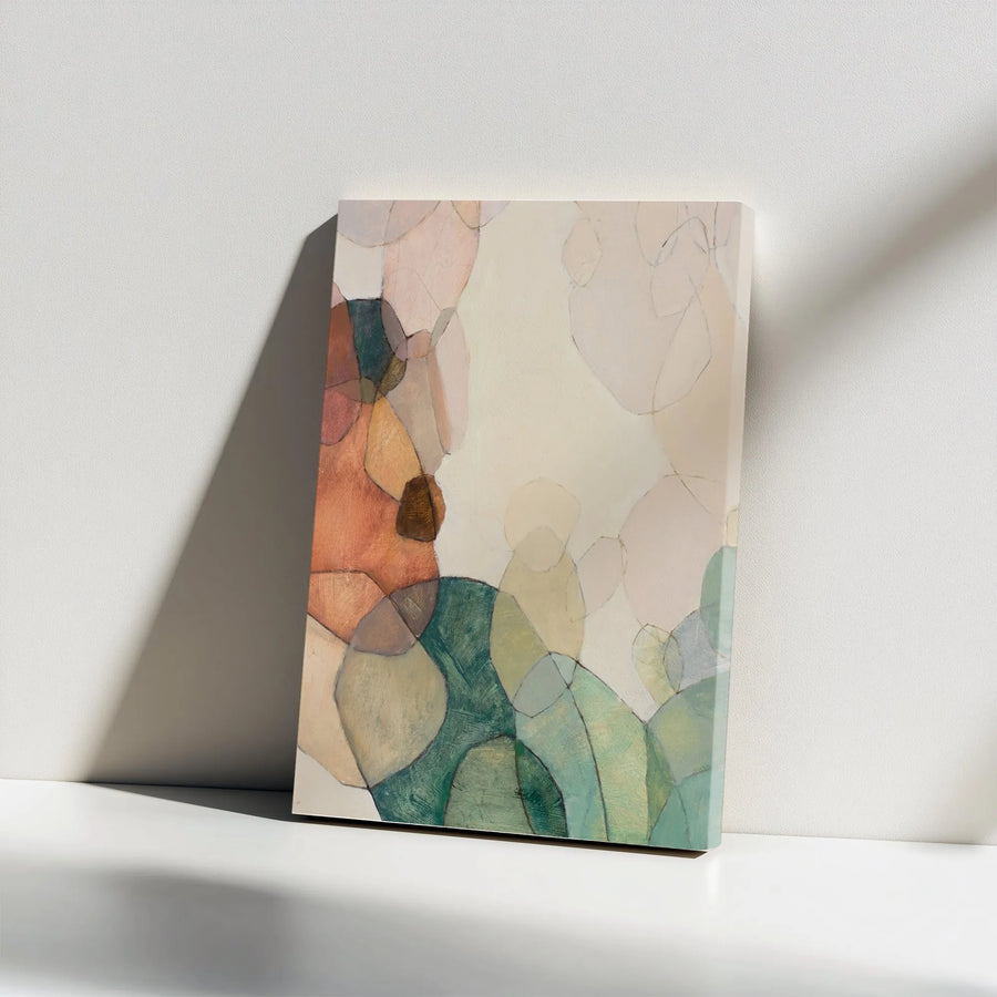 Abstract Canvas Wall Art | Earthy Tones Organic Shapes Print | Premium Thick Gallery Wrap Canvas | Limited Edition Modern Home Decor Gift