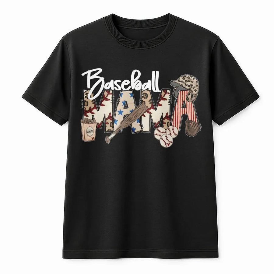 Baseball Mama T-Shirt | Vintage Gameday Graphic Tee | Soft Cotton Shirt | Mother's Day Gift for Baseball Mom