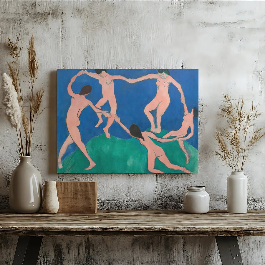 Henri Matisse The Dance Canvas Art | Famous Fauvist Painting Print | 1.25-Inch Gallery Wrap | Premium Modern Wall Decor for Home or Office
