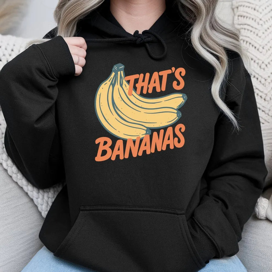 That's Bananas Hoodie | Retro Funny Fruit Meme Graphic | Premium Comfort Colors® Tee | Gift for Banana Lover & Foodie