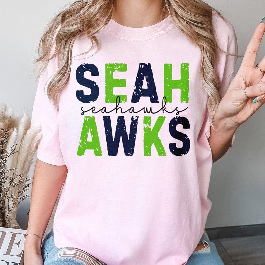 Seah Seahawks Awks Seattle Seahawks T-Shirt