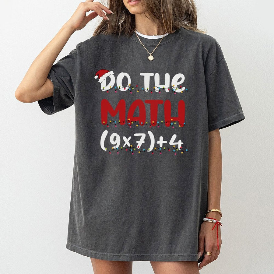 Do The Math Christmas Teacher T-Shirt | Funny Holiday Equation Graphic | Premium Cotton Unisex Tee | Gift for Math Teachers & Students