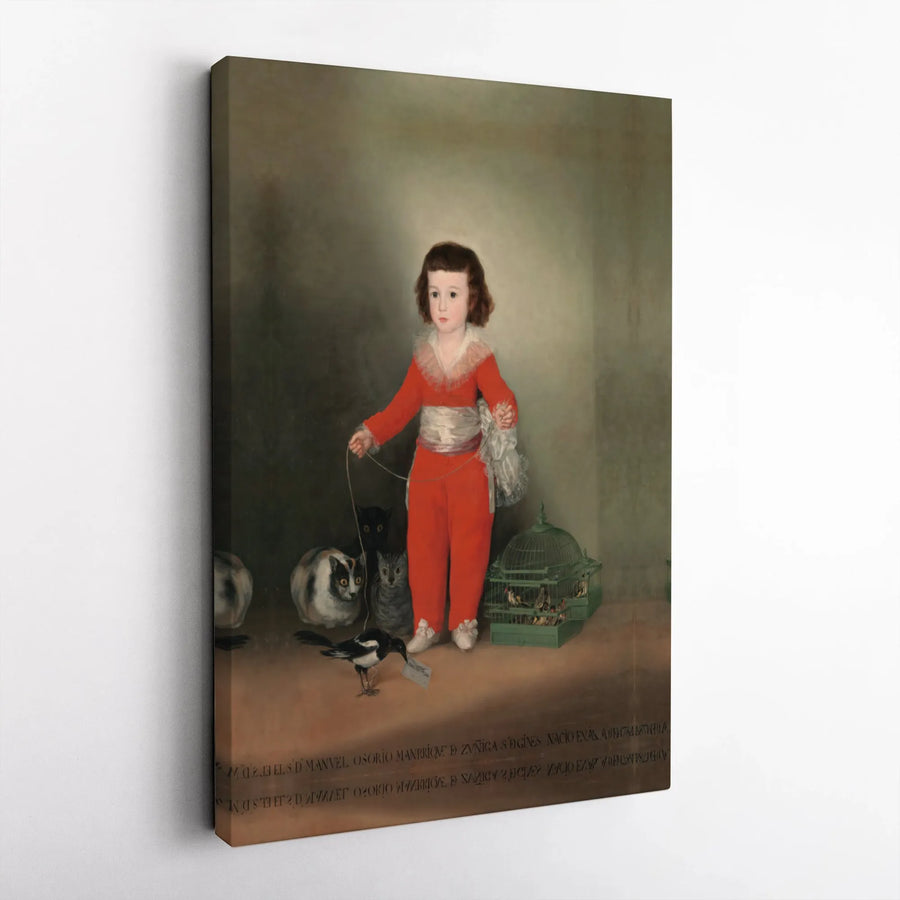 Manuel Osorio Manrique de Zuñiga by Francisco Goya | Fine Art Canvas Print | Gallery Wrapped Premium Material | Classic Portrait Wall Art Decor
