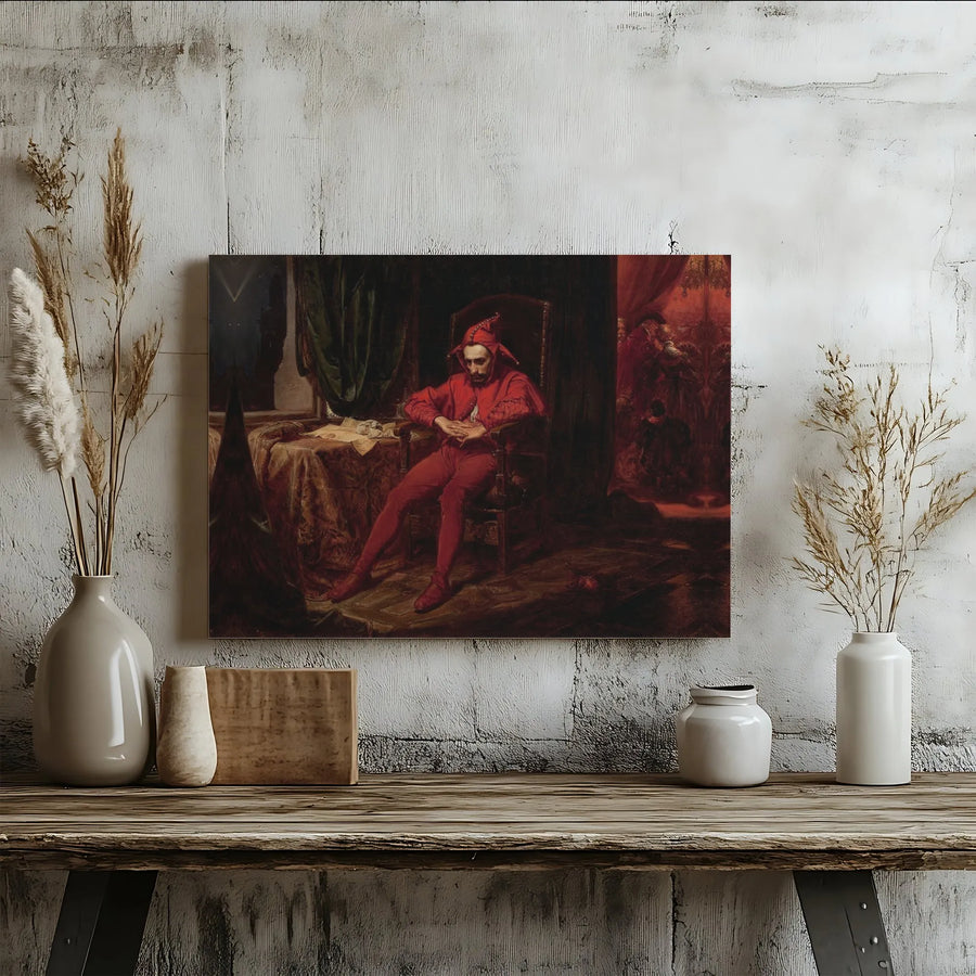 Stańczyk By Jan Matejko Canvas Print | Famous Historical Polish Art | Gallery Wrapped Premium Wall Decor | Office or Living Room Wall Art