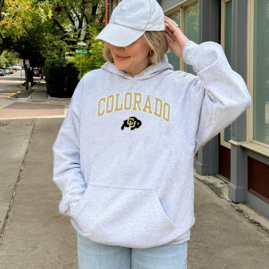Colorado With Cu Buffaloes Logo Hoodie