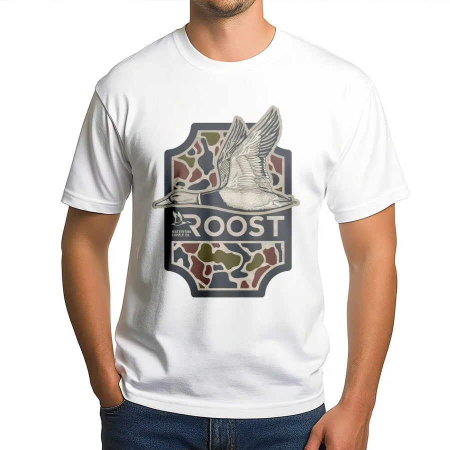 Duck Hunting T-Shirt | Mallard Waterfowl Camo Graphic | Premium Cotton Wildlife Apparel | Outdoor Sportsman Hunting Gift