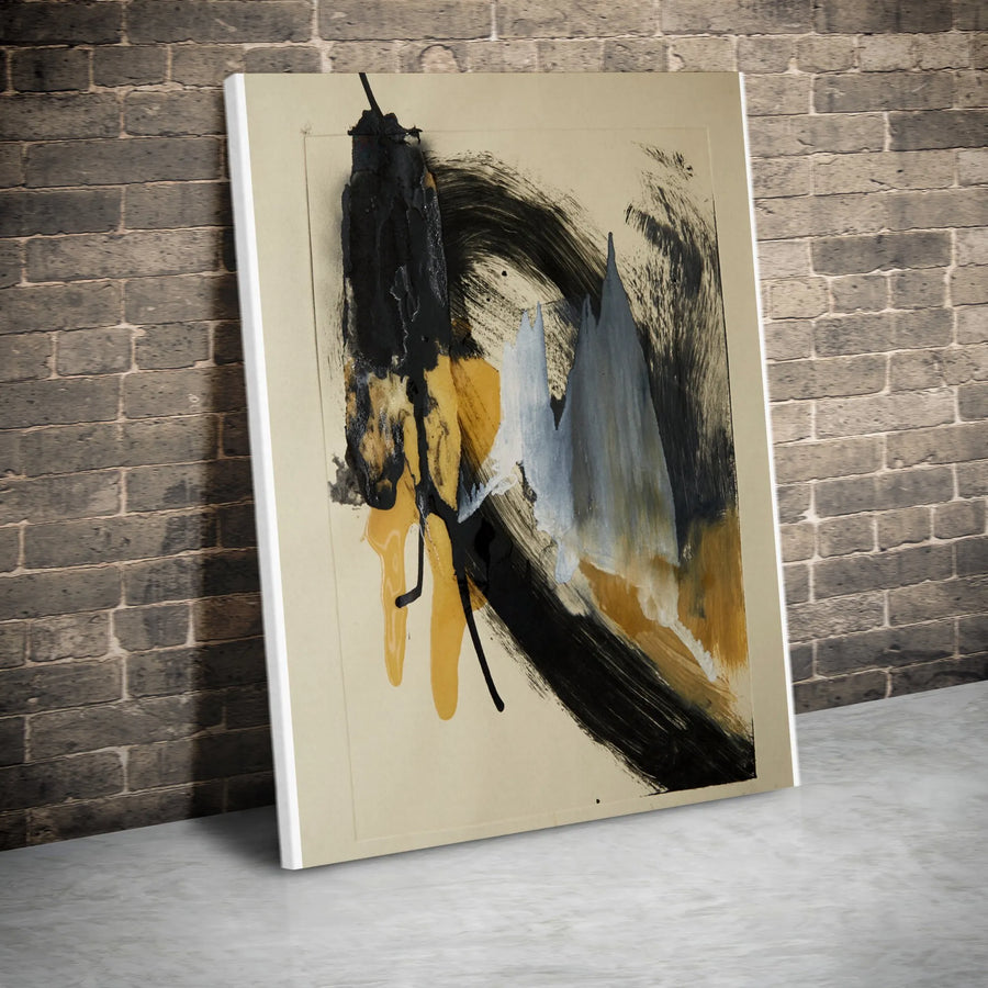 Abstract Canvas Wall Art | Bold Brushstroke Painting Print | Premium 1.25" Thick Gallery Wrap | Modern Minimalist Home & Office Decor