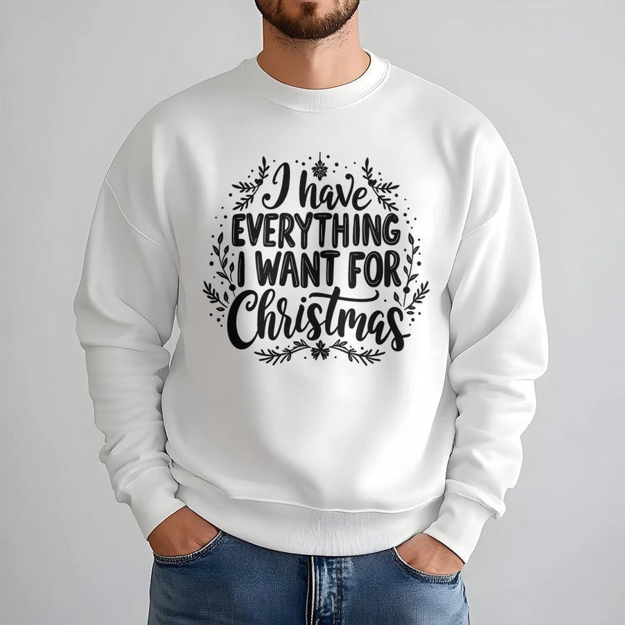 It's Me I'm Everything Christmas Sweatshirt | Snowflake Holiday Quote Graphic | Premium Cotton Blend | Funny Xmas Gift for Her & Couples