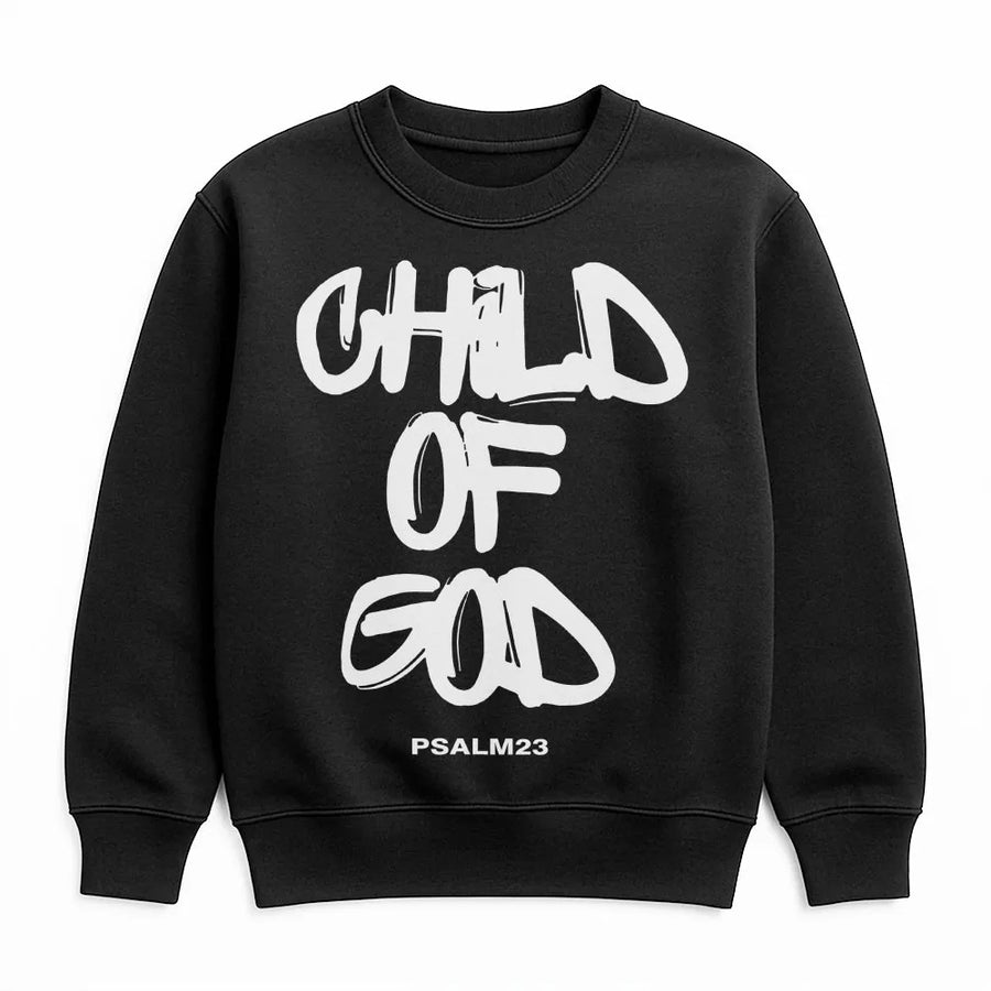 Child Of God Sweatshirt | Inspirational Christian Faith Graphic | Premium Cotton Blend Unisex Pullover | Religious Gift for Men and Women