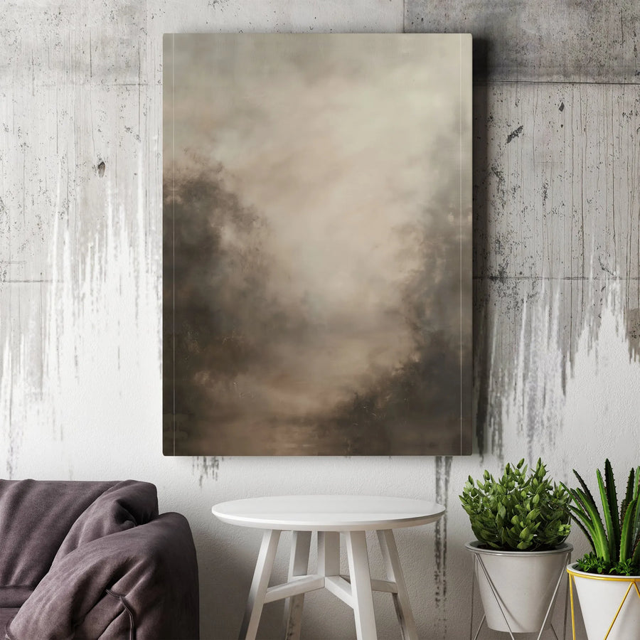 Abstract Canvas Wall Art | Moody Earth Tone Abstract Painting | Premium Gallery Wrapped Canvas | Collector's Gift for Modern Home Decor