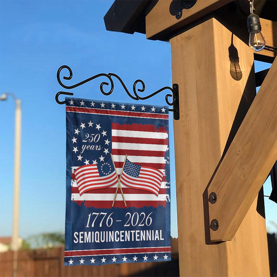 USA 250th Anniversary Garden Flag | 1776-2026 Semiquincentennial Patriotic Decor | Weather-Resistant Premium Polyester | Limited Edition Commemorative Gift