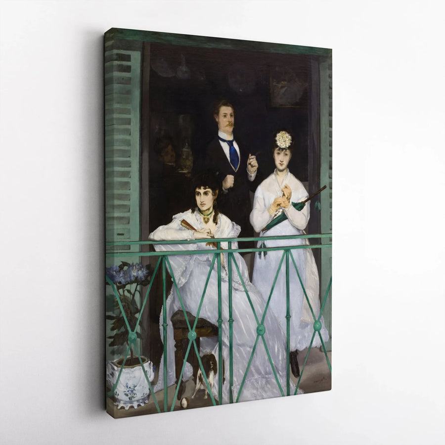 The Balcony by Édouard Manet Canvas Print | Classic Impressionist Wall Art | Premium Gallery Wrapped Decor | Gift for Art Lovers
