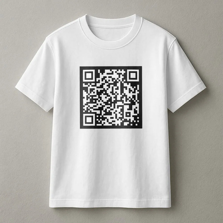 Funny QR Code T-Shirt | Scannable Gag Gift Sweatshirt with Hidden Message | Premium Cotton-Blend Pullover | Novelty Bachelor Party Gift