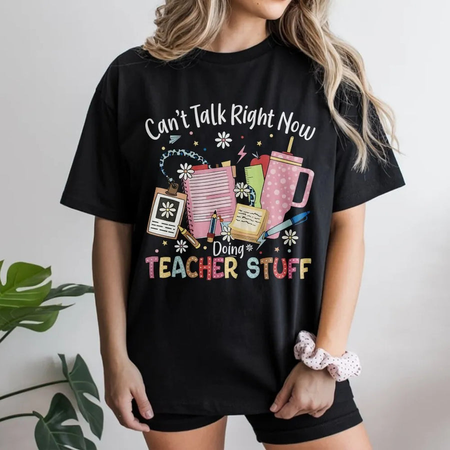 Teacher T-Shirt | Funny Back to School Quote Graphic | Premium Soft Cotton Tee | Teacher Appreciation Gift for Educators