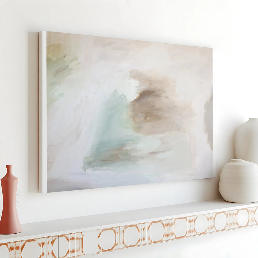 Abstract Canvas Wall Art | Minimalist Brushstroke Artwork | Premium Gallery Wrapped Canvas | Modern Home Decor Gift for Living Room