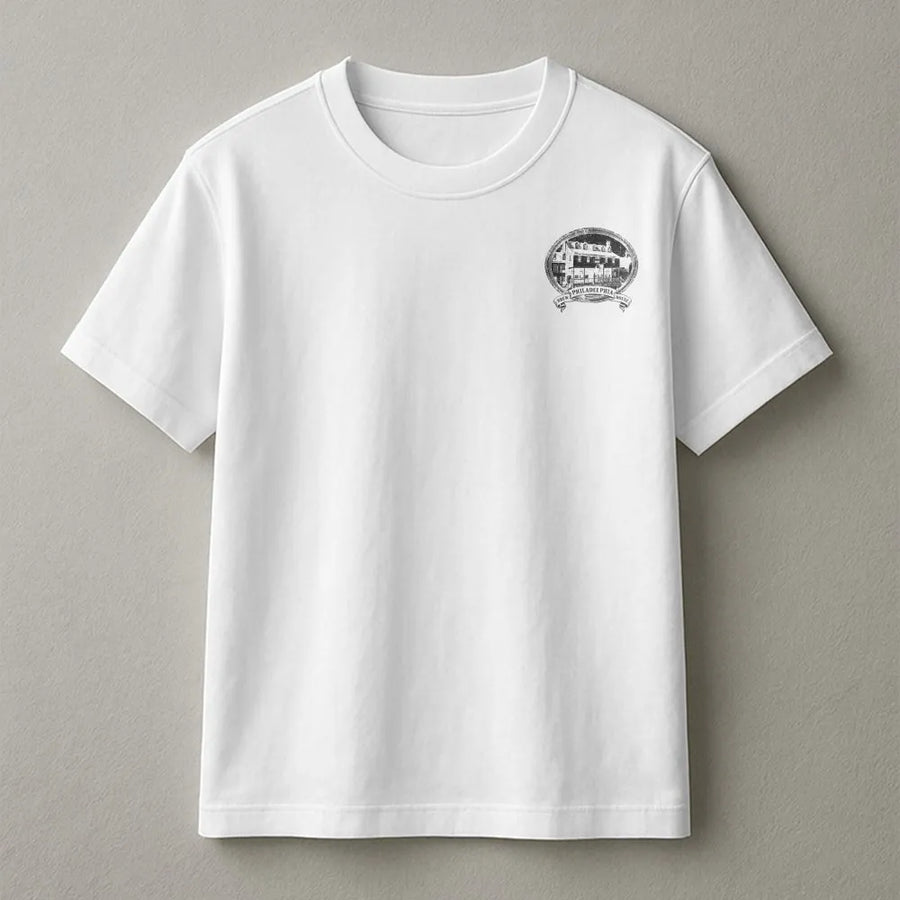 West Philadelphia Hotel T-Shirt | Historic Philly Landmark Illustration | Premium Soft Crewneck | Gift for History Buff & Local Resident