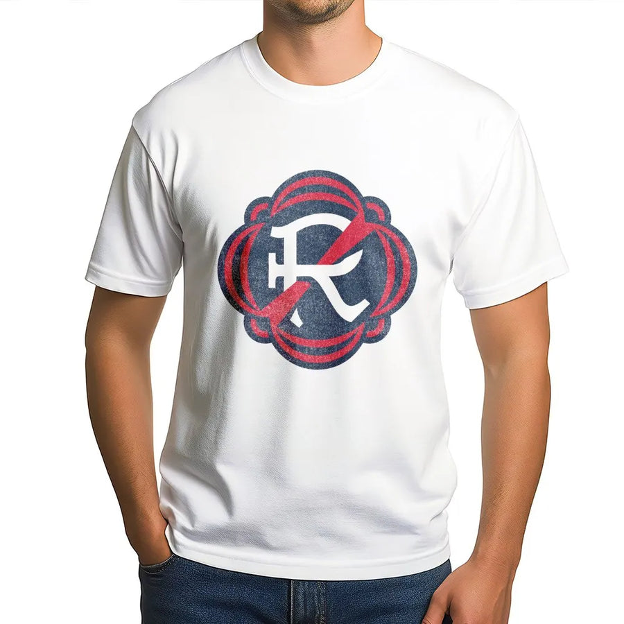 Vintage R Crest T-Shirt | Distressed Americana Graphic Sweatshirt | Soft Cotton Blend | Unisex Patriotic Apparel Gift