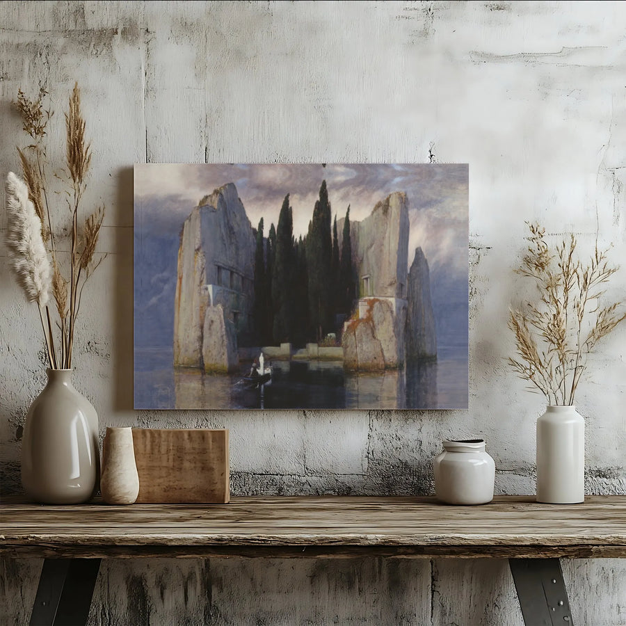 Isle of the Dead Canvas Print | Arnold Böcklin Painting Reproduction | Premium Gallery Wrapped Canvas | Collector's Gift for Dark Academia Decor