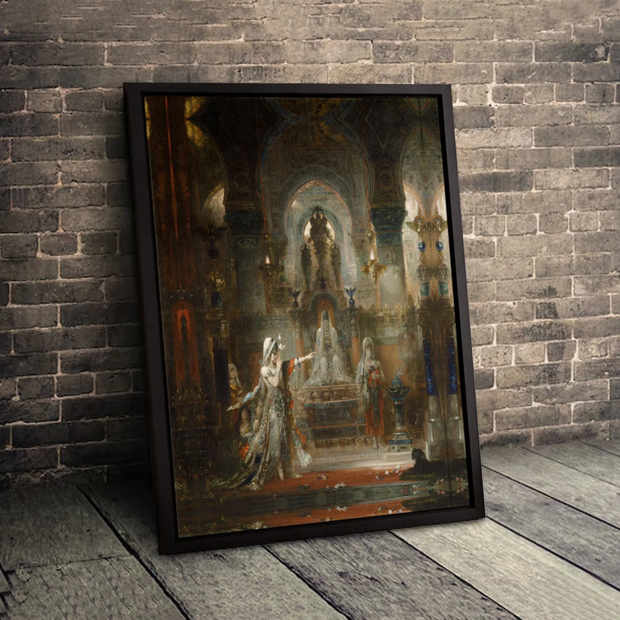 Gustave Moreau The Apparition Canvas Art | Symbolist Masterpiece Print | Premium 1.25-Inch Gallery Wrap | Vintage Wall Decor for Art Enthusiasts