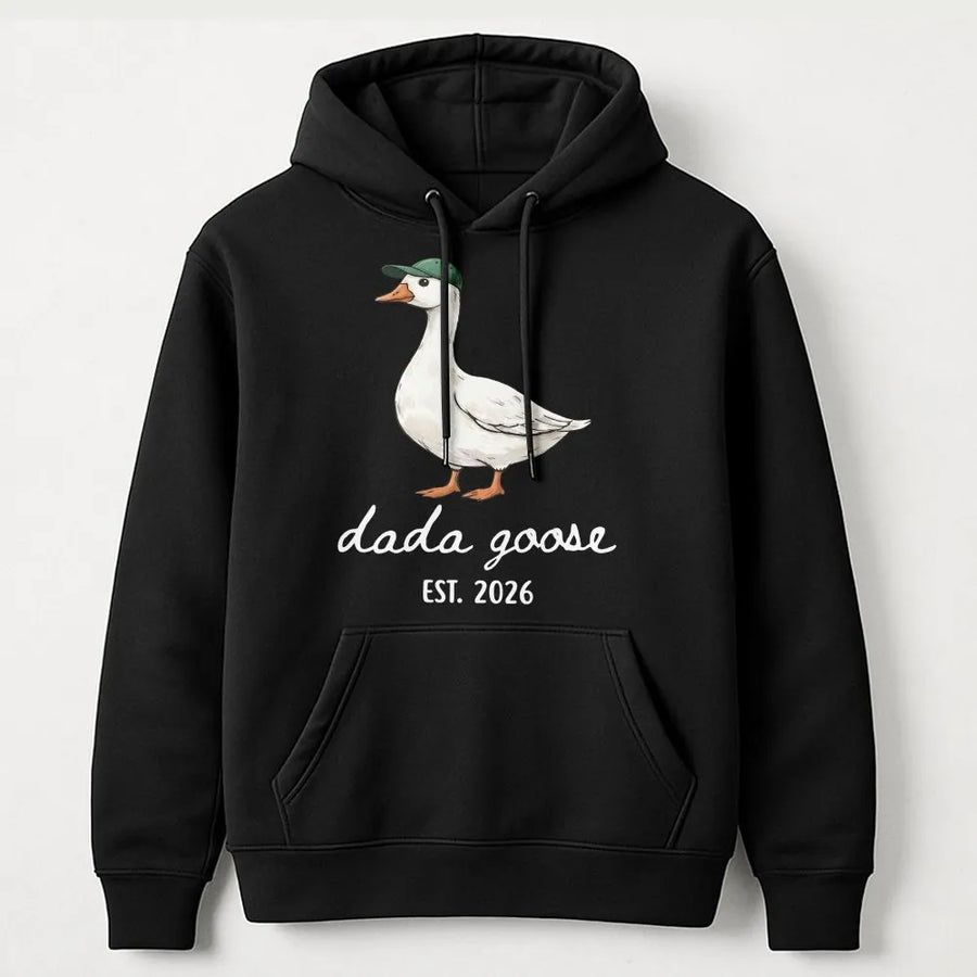 Dada Goose Hoodie | Funny Goose with Hat Est 2026 | Comfort Colors Shirt | New Dad Pregnancy Announcement Gift