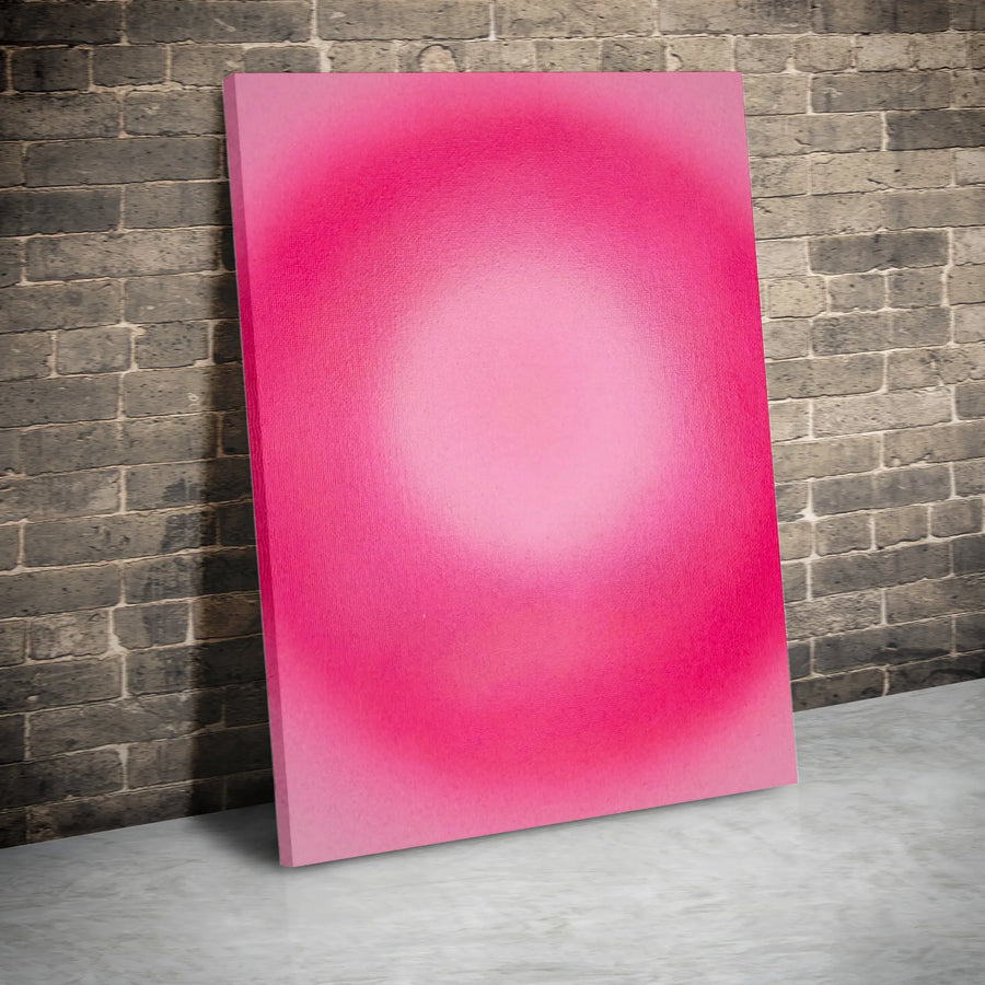 Pink Aura Gradient Canvas Print | Abstract Minimalist Wall Art | Premium Gallery-Wrapped Decor | Modern Aesthetic Home Gift