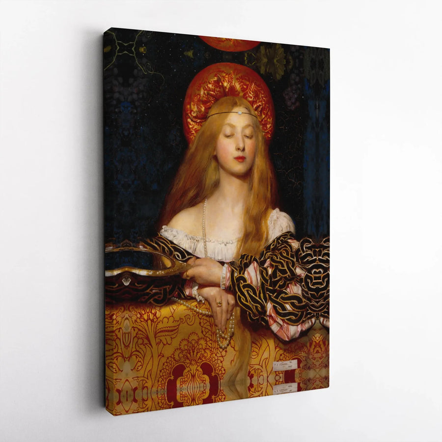 Vanity by Frank Cadogan Cowper Canvas Print | Pre-Raphaelite Fine Art | Gallery Quality 1.25-inch Profile | Classic Aesthetic Gift for Art Lovers