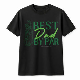 Best Dad By Par Golf T-Shirt | Funny Golfer Pun Graphic Tee | Premium Soft Cotton | Father's Day Gift for Dad, Husband