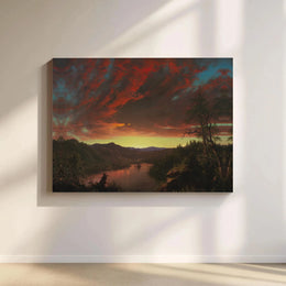 Twilight in the Wilderness Canvas Print | Frederic Edwin Church Hudson River School Art | Premium Gallery Wrap | Classic Landscape Wall Decor