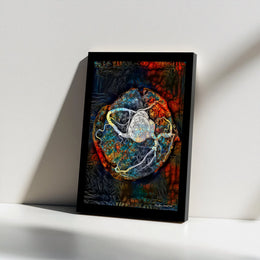 Human Heart Canvas Art | Abstract Coronary Anatomy Print | Premium Gallery Wrap Decor | Doctor Office or Medical Student Gift
