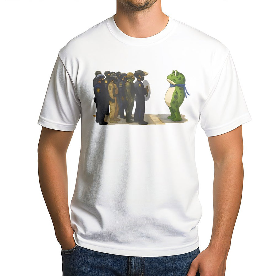 Freedom Frog T-Shirt | Protest Resistance Graphic Art | Premium Soft Cotton Tee | Unique Statement Gift For Activists